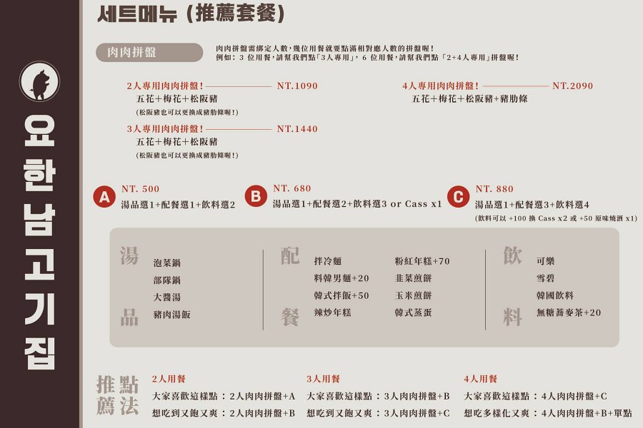 台北餐廳推薦 料韓男